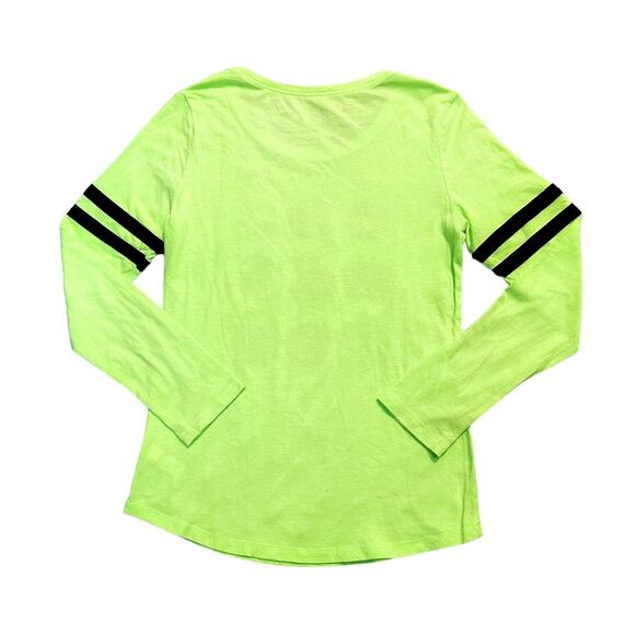 Justice Active Neon Green Emoji Long Sleeve T-Shirt Girls Size 12 - Picture 8 of 8